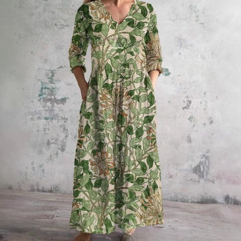 3D-Druck Sommer urban lässig lockeres Kleid Damen m301037
