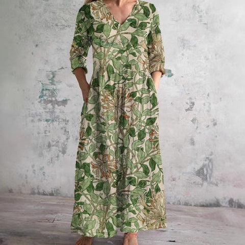 3D-Druck Sommer urban lässig lockeres Kleid Damen m301037