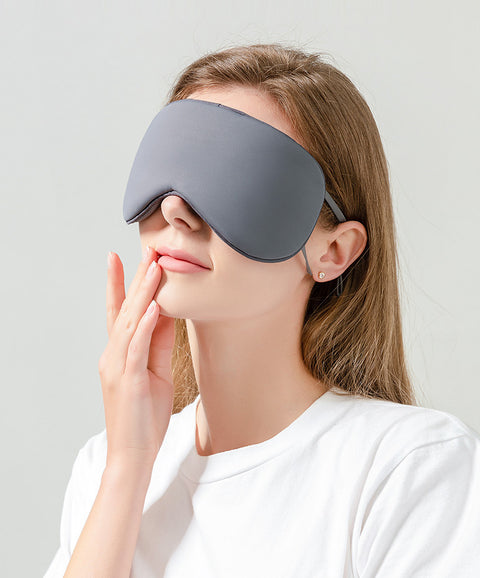 Mittagspausen-Augenmaske aus Eisseide für Damen mit hängenden Ohren, doppelseitige warme und kühle atmungsaktive Augenmaske, lichtblockierende Schlafaugenmaske für den Außenbereich, m3330671 
