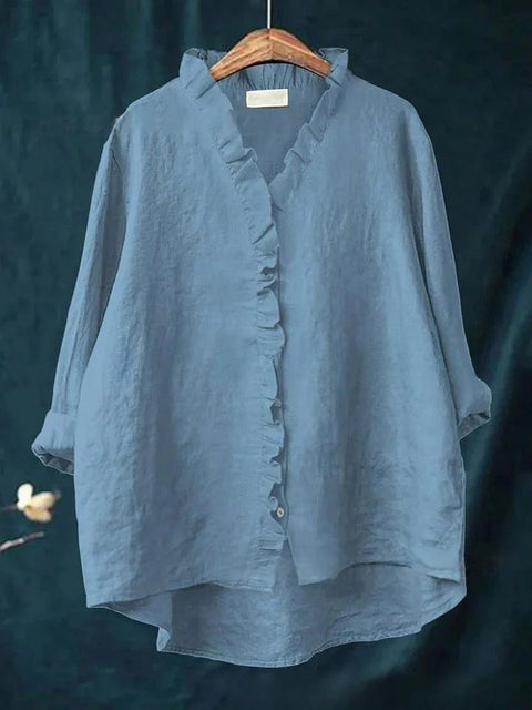 Damen T-Shirt mit Rundhalsausschnitt und lockerem Druck in Übergröße, m301365 