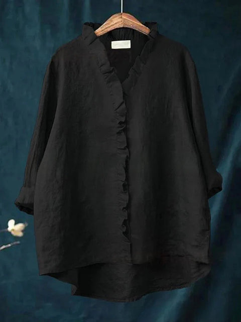 Damen T-Shirt mit Rundhalsausschnitt und lockerem Druck in Übergröße, m301365 