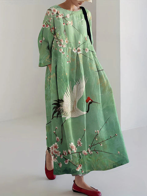 Robe femme à col rond, nouvelle collection m301069