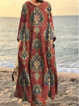 3D-gedrucktes lässiges lockeres Kleid für Damen m301278 