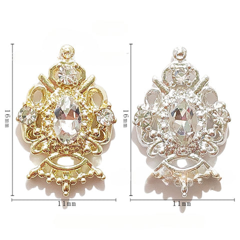 Nail Art Legierung Schmuck Stern Mond Diamant Perle Luxus Gericht Diablo Barock Nagel Dekorative Aufkleber
