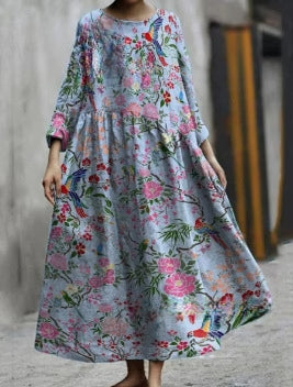 3D-gedrucktes lässiges lockeres Kleid für Damen m301278 