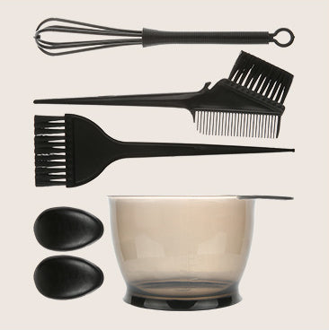 Kit de teinture capillaire minimaliste, ensemble de cinq pièces pour salon de coiffure, ensemble de cinq pièces pour soins à l'huile de cuisson Hair Gallery M3330640