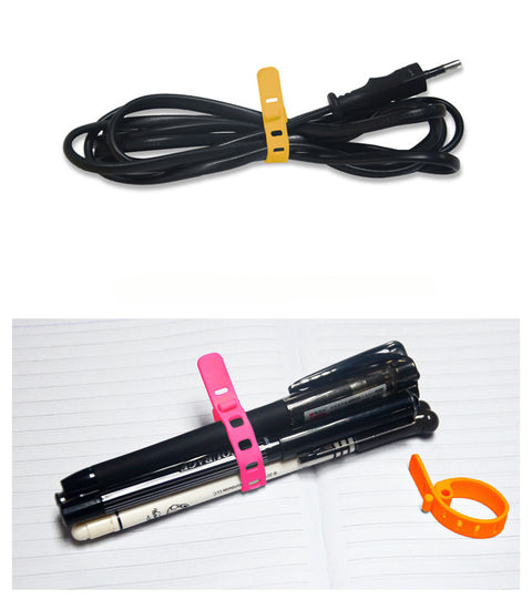 Universalband-Datenkabelbinder-Spulen, Kopfhörerkabel, Silikon-Kabelbinder M3330625 