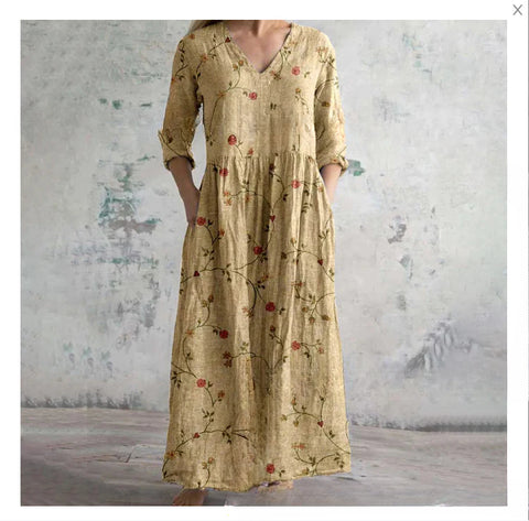 3D-Druck Sommer urban lässig lockeres Kleid Damen m301037