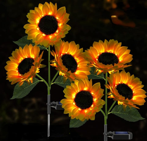 Guirlande lumineuse solaire LED tournesol m3331168