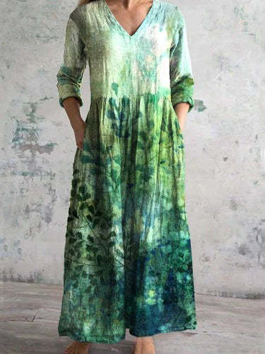 Robe ample décontractée d'été pour femme, imprimée en 3D, style urbain, m301037
