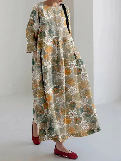 Robe femme à col rond, nouvelle collection m301069