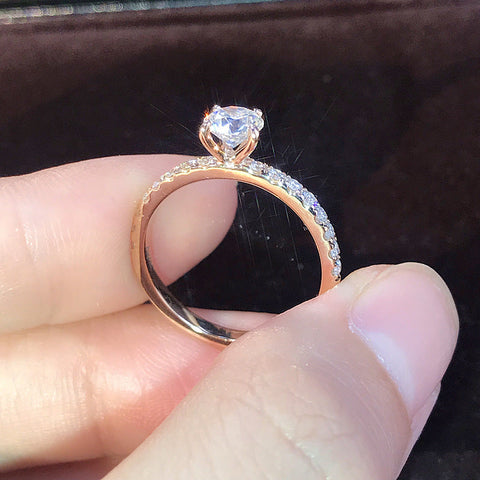 Einfacher versilberter S925-Zirkonimitat-Ring m1915010484