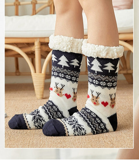 Weihnachts-Bodensocken mit Plüsch-Anti-Rutsch-Socken für Zuhause m1915010439 