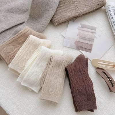 Kaschmir-Florsocken für Damen ergänzen im Herbst und Winter dicke warme Kaschmirstrümpfe m1915010467