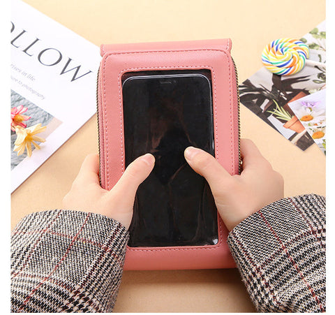 Sac pour téléphone portable à écran tactile en bandoulière sur un joli petit sac avec téléphone portable m1915010631