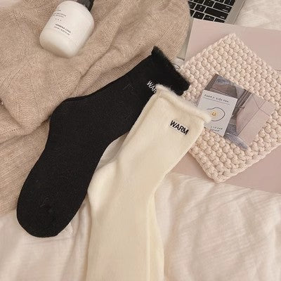 Gestickte Schneesocken, mittellange Kindersocken, bodenlange Herbst- und Wintersocken aus reiner Baumwolle, m1915010464 