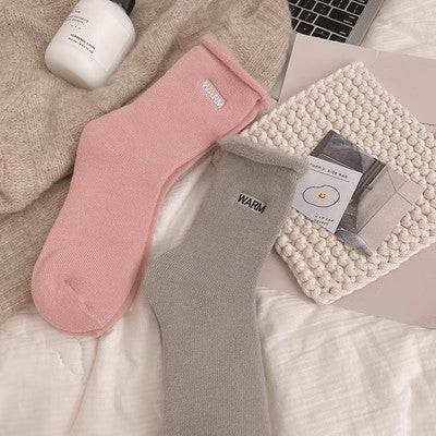 Gestickte Schneesocken, mittellange Kindersocken, bodenlange Herbst- und Wintersocken aus reiner Baumwolle, m1915010464 