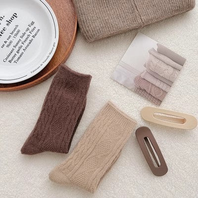 Kaschmir-Florsocken für Damen ergänzen im Herbst und Winter dicke warme Kaschmirstrümpfe m1915010467