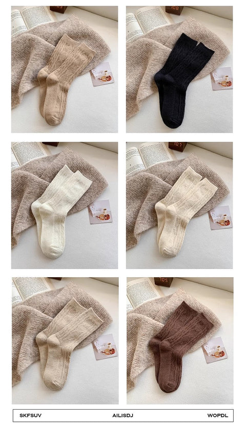 Kaschmir-Florsocken für Damen ergänzen im Herbst und Winter dicke warme Kaschmirstrümpfe m1915010467