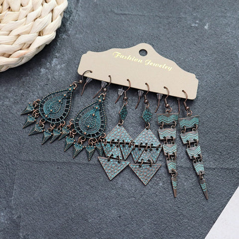 Boucles d'oreilles longues style ethnique bohème m1915010447