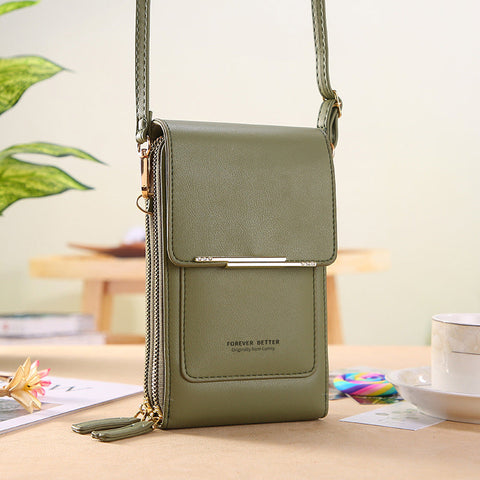 Sac pour téléphone portable à écran tactile en bandoulière sur un joli petit sac avec téléphone portable m1915010631