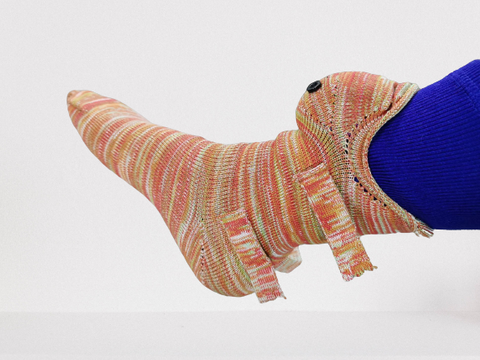 Chaussettes en tricot d'alligator, chaussettes requin, chaussettes chauffantes m1915010340