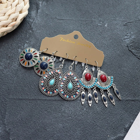 Boucles d'oreilles longues style ethnique bohème m1915010447