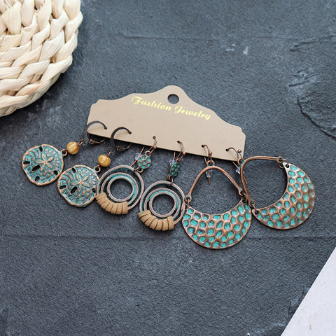 Boucles d'oreilles longues style ethnique bohème m1915010447