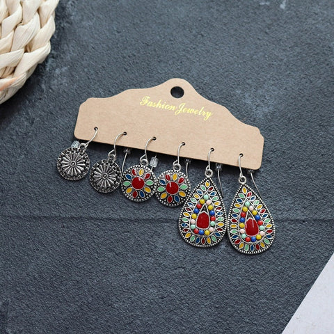Boucles d'oreilles longues style ethnique bohème m1915010447