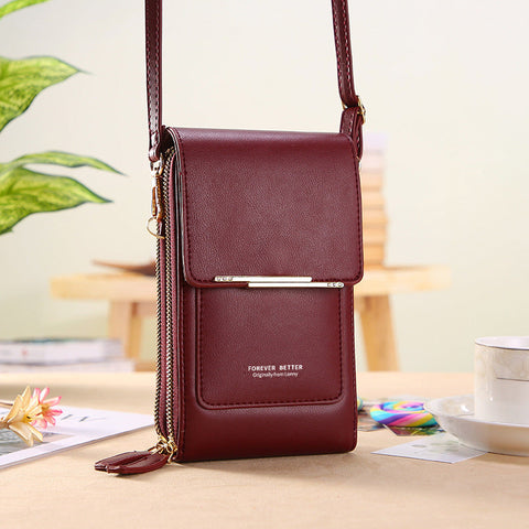 Sac pour téléphone portable à écran tactile en bandoulière sur un joli petit sac avec téléphone portable m1915010631