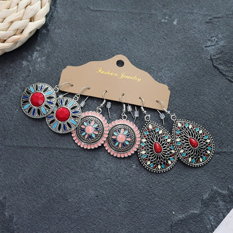 Boucles d'oreilles longues style ethnique bohème m1915010447
