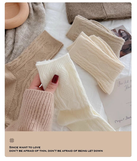 Kaschmir-Florsocken für Damen ergänzen im Herbst und Winter dicke warme Kaschmirstrümpfe m1915010467