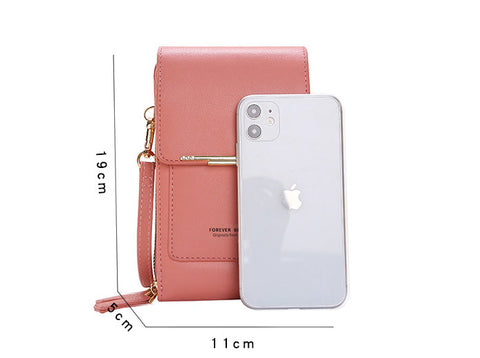 Sac pour téléphone portable à écran tactile en bandoulière sur un joli petit sac avec téléphone portable m1915010631