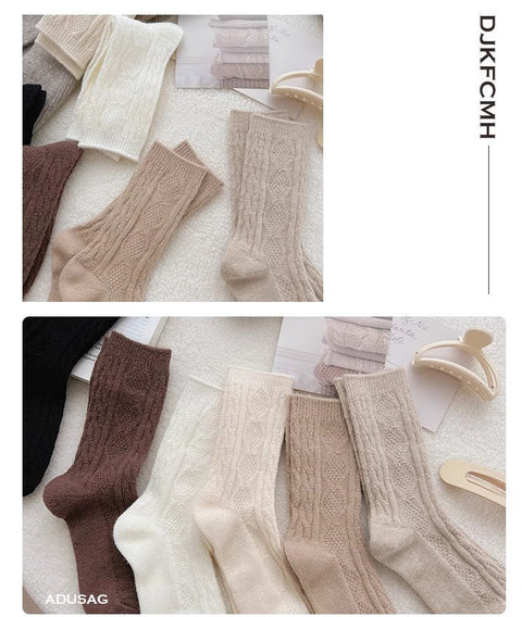 Kaschmir-Florsocken für Damen ergänzen im Herbst und Winter dicke warme Kaschmirstrümpfe m1915010467