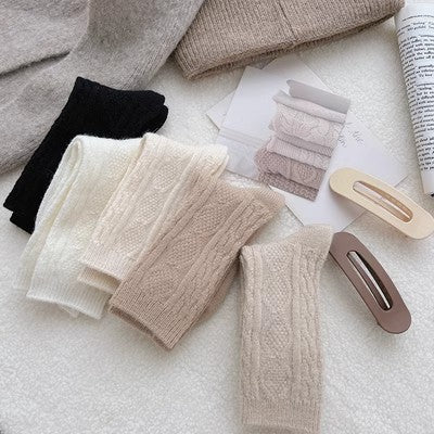 Kaschmir-Florsocken für Damen ergänzen im Herbst und Winter dicke warme Kaschmirstrümpfe m1915010467