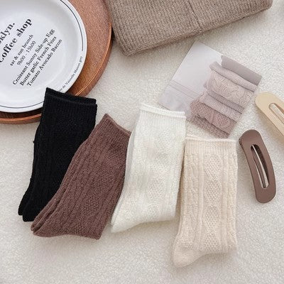 Kaschmir-Florsocken für Damen ergänzen im Herbst und Winter dicke warme Kaschmirstrümpfe m1915010467