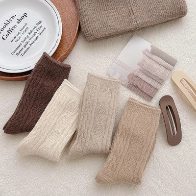 Kaschmir-Florsocken für Damen ergänzen im Herbst und Winter dicke warme Kaschmirstrümpfe m1915010467