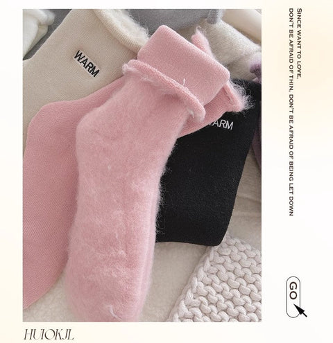 Gestickte Schneesocken, mittellange Kindersocken, bodenlange Herbst- und Wintersocken aus reiner Baumwolle, m1915010464 